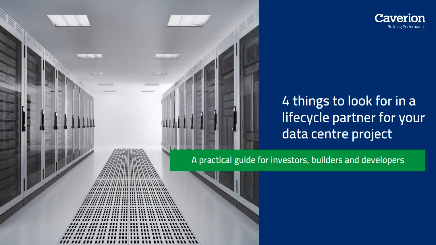 4 things to look for in a  lifecycle partner for your  data centre project - A practical guide for investors, builders and developers